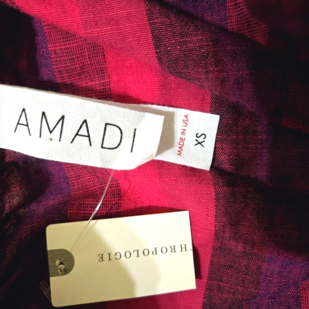 Anthropologie Amadi Linen Romper.Retail$128 ptp 18" (stretch) - Picture 5 of 7